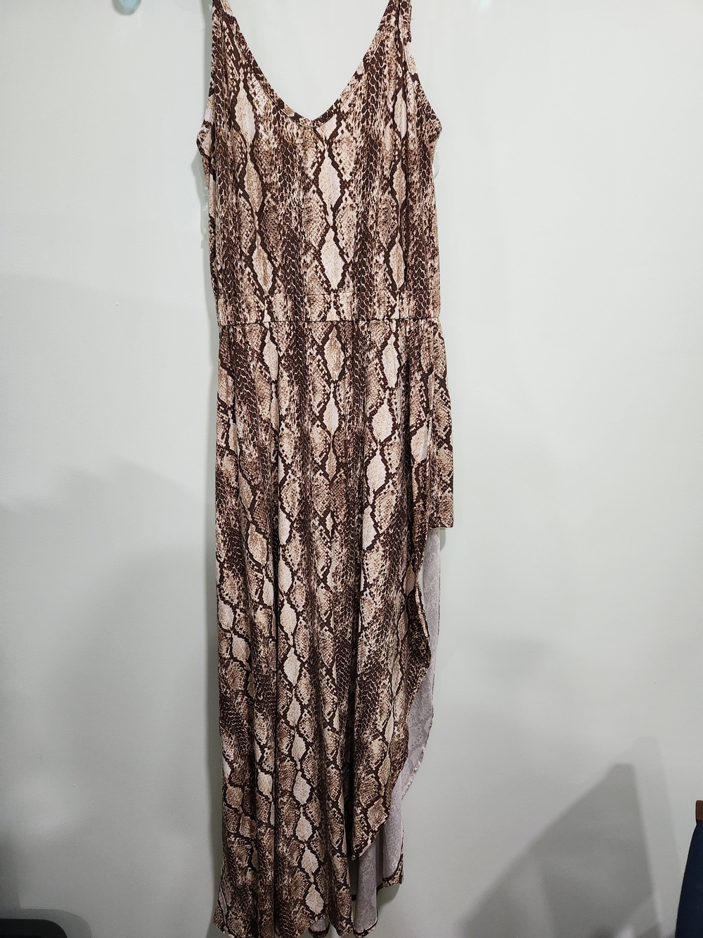 eye candy Brown Snake Print Romper/Shorts (Brown, Cream)